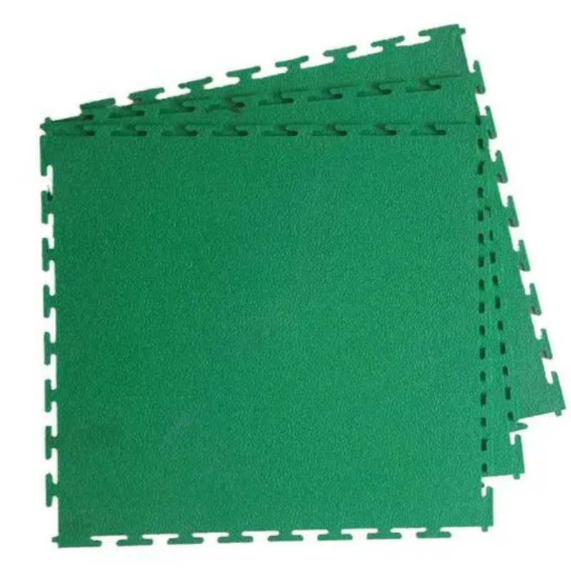 interlocking industrial floor green color